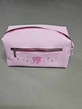 OCS Designs Barbie Themed Pink Cosmetic Bag "Its Hard Being Iconic" Make Up Bag